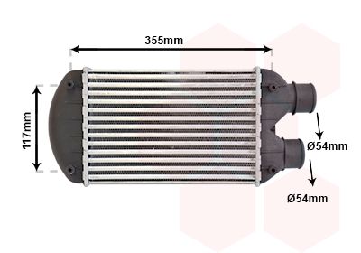 VAN WEZEL Kompressoriõhu radiaator 17004267